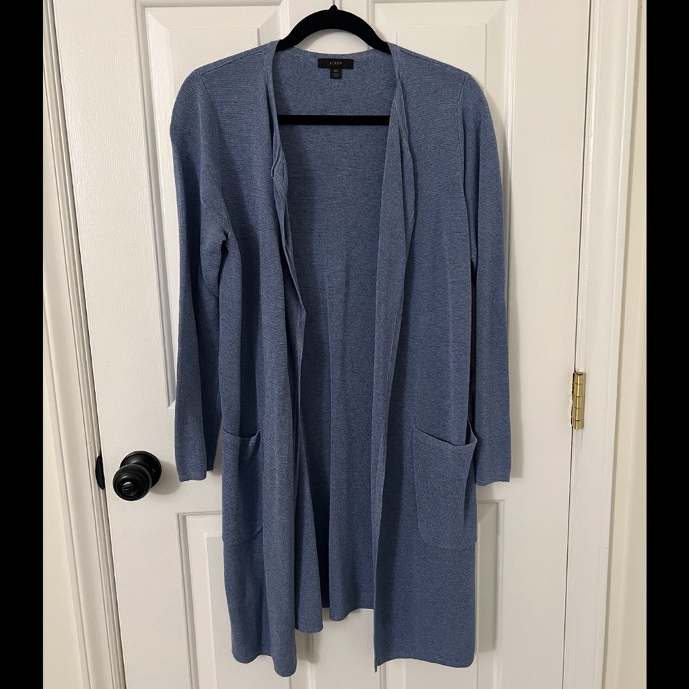 J. Crew Blue Cardigan Sweater